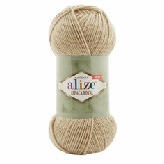 Пряжа ALIZE Alpaca royal new, Alize, св. бежевый - 262, 55% aкрил, 30% шерсть, 15% aльпака, 5 мотков, 100 г, 250 м.