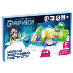 Конструктор блочный-электронный "FM-радио", 120 схем, 45 деталей Без бренда