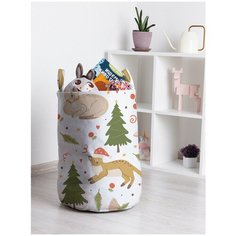 Корзина для игрушек JoyArty "Новогодние коты" 35x50 см