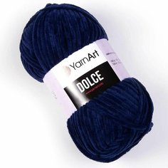 Пряжа YARNART Dolce (YarnArt), т. синий - 756, 100% микрополиэстер, 5 мотков, 100 г, 120 м.