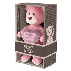 Мягкая игрушка Maxitoys Мишка Молли с Сердечком, 21 см