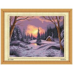 Набор для вышивания "Однажды зимой" ВанГогВоМне, 38x48 см