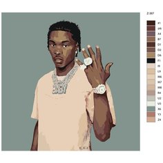 Картина по номерам Z-367 "Lil baby" 70x70 Brushes Paints
