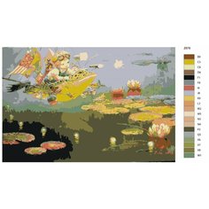 Картина по номерам Z-678 "Репродукция Виктора Низовцева. Мальчик и лягушки" 50x70 Brushes Paints