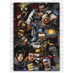 Картина по номерам на холсте игра APEX LEGENDS (Апекс, Caustic) - 9296 В 60x40