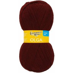 Пряжа Семеновская пряжа Olga (13416), бордо 5 шт. по 100 г