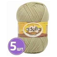 Пряжа Adelia LUCAS (28), бледно-зеленый, 5 шт. по 100 г