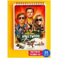 Скетчбук - Альбом для рисования - тетрадь - записная книжка - блокнот А5 однажды В голливуде 1st Color