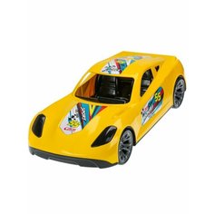 Машинка Turbo "V-MAX" желтая 40 см Рыжий кот