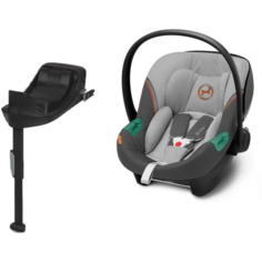 Автокресло Cybex Aton S2 i-Size с isofix базой One i-Size, Lava Grey