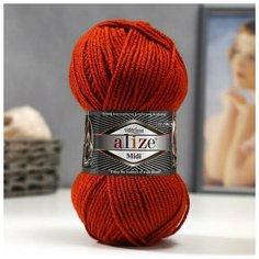 Пряжа "Superlana midi" 25% шерсть, 75% акрил 170м/100гр (36 керамика) Alize
