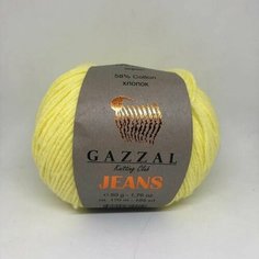 Пряжа Gazzal Jeans-GZ, 2x(170м, 50г), 1102, 58% хлопок, 42% акрил