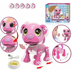 S+S Toys Пес на д/у с миской (звук, движение) 4601/200289728 с 3 лет