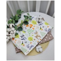 Пеленки непромокаемые "Лесные зверята", 2шт 70х100см Чудо Детство