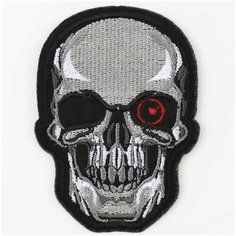Нашивка, шеврон, патч (patch) Терминатор, размер 7,5*5,5 см, 1 шт. Нет бренда