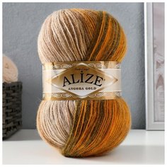 Пряжа "Angora Gold Batik" 20% шерсть, 80% акрил 550м/100гр (5850) Alize