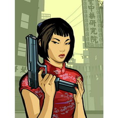 Плакат, постер на бумаге Grand Theft Auto-Chinatown Wars/игровые/игра/компьютерные герои персонажи. Размер 21 на 30 см