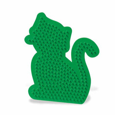 Основа для термомозаики (пегборд) SES Creative "Котик зеленый", 1 шт, 5 лет+