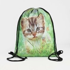 Мешок для обуви на шнурке, цвет зелёный Без бренда