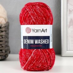 Пряжа YarnArt "Denim Washed" 30% акрил, 70% хлопок 130 м, 1 шт, 50 г, 918 бордо (9554807)