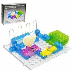 Конструктор блочный-электронный «Электронный лабиринт», 72 схемы, 34 детали ЭВРИКИ