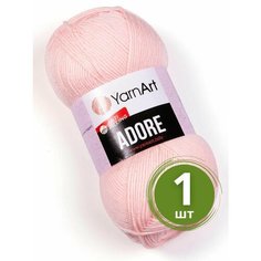 Пряжа YarnArt Adore (Адоре) - 1 моток 360 св. персик, 100% акрил антипиллинг, 100 г 280 м