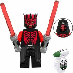Фигурка Star Wars Звёздные Войны, Дарт Мол и дроид D-0, конструктор для мальчиков Нет бренда