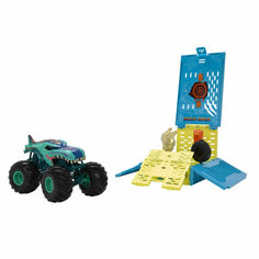 Игровой набор HOT WHEELS Monster Trucks Хищный Мега-Рекс в клетке HNC29