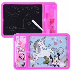 Доска для рисования с маркером-стиралкой, Минни и Единорог, розовый Disney