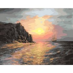 Картина по номерам Море на закате 40х50 см Hobby Home