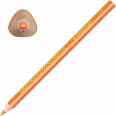 Карандаш цветной утолщенный STAEDTLER Noris club , 1 шт, трехгранный, грифель 4 мм, оранжевый, 1284-4 В заказе: 1 шт.