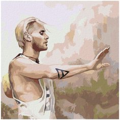 Картина по номерам на стену Джаред Лето Jared Leto 40х40 Раскрасим сами