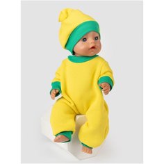 Одежда для куклы Беби Бон (Baby Born) 43см , Rich Line Home Decor, Х-998/Желтый-зеленый