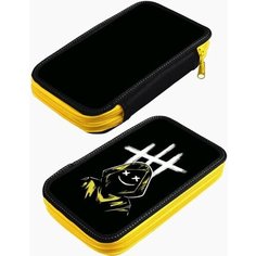 Пенал 2 секции, 125 х 205 х 40 мм, Calligrata 30П26/2 "Маска 2", ламинированный картон