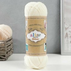 Пряжа "Superwash Artisan" 75% шерсть, 25% полиамид 420м/100гр (01 кремовый) Нет бренда