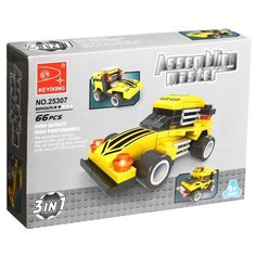 Конструктор KEYIXING Гонка 25307, 66 дет.