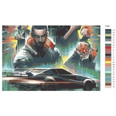 Картина по номерам V-262 "Киберпанк Cyberpunk 2077. Постер", 40x60 см Brushes Paints