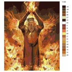 Картина по номерам V-300 "Гарри Поттер (Harry Potter). Альбус Дамблдор", 60x80 см Brushes Paints