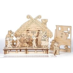 Конструктор Сказка для театра «Волк и семеро козлят» КубиГрад