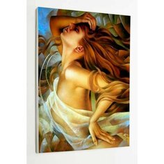 Алмазная картина "Девушка" 18+ "Раскрасим сами"