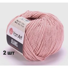 Пряжа YarnArt Jeans Ярнарт джинс Пастельно-розовый (83) 2 мотка 50 г/160 м (45% акрил 55 хлопок)