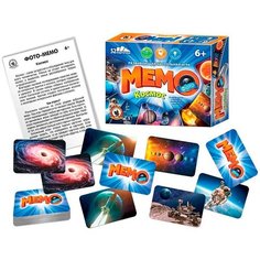 Настольная игра Фото-мемо Космос 34 карточки 04606 Русский стиль