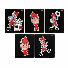 Тетрадь 48 листов в клетку "Atomic Heart", обложка мелованный картон, выборочный матовый лак, блок 65 г/м2, 5В Микс Hatber