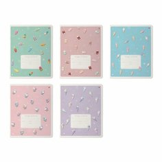 Тетрадь 18 листов в клетку"эскимошки" 5 видов. Набор 10 штук. Альт