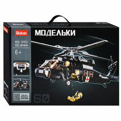 Конструктор M38-B1012 "Спасательный вертолет" (692 дет.) Sluban