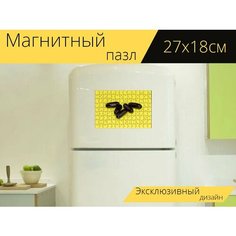 Магнитный пазл "Капсулы, медицина, добавка" на холодильник 27 x 18 см. Lots Prints