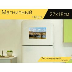 Магнитный пазл "Мост, флоренция, италия" на холодильник 27 x 18 см. Lots Prints