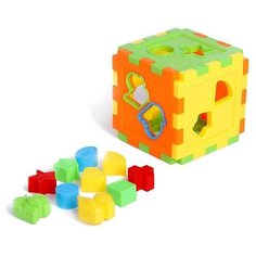 Развивающая игрушка-сортер «Куб» со счётами Noname