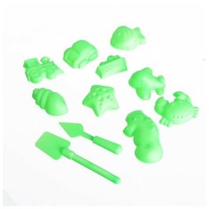 Формочки для лепки, 9 шт. + 2 инструмента, цвет микс Noname