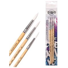 Набор кистей Синтетика 3 штуки Koh-I-Noor №6, 8, 10, круглые, блистер